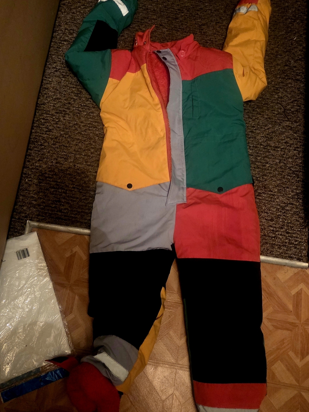 Colorblock One-Piece Snow Suit - Multicolor